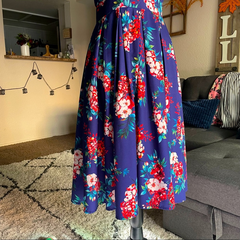 Flared A Line Dress - Picture 4 of 4